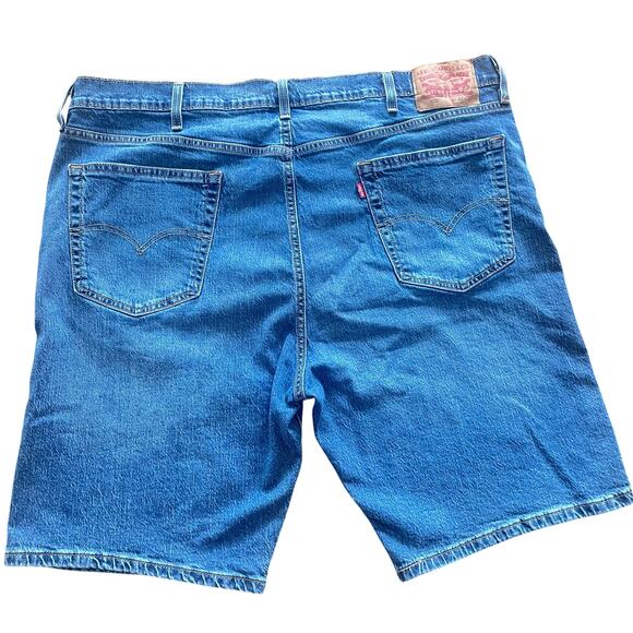 Levi’s Men’s Blue Denim Jean Shorts W42 Relaxed Fit Dad Jeans - Picture 1 of 7